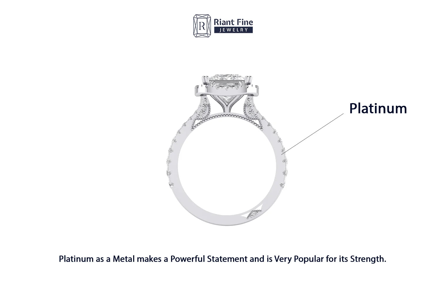 Platinum engagement ring