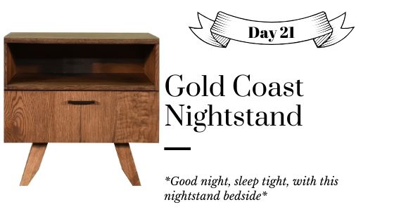 Solid Wood Modern Contemporary Low Profile Mid Century Modern Nightstand Bedside Table