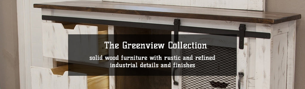 Greenview sliding door tv stands from Crafters and Weavers