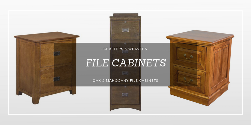 Solid Oak And Mahogany Vertical File Cabinets 2 Or 4 Drawers