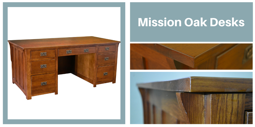 Mission Oak Desks from Crafters and Weavers
