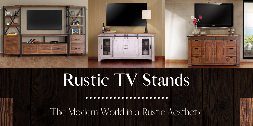 Rustic TV Stands from Crafters and Weavers