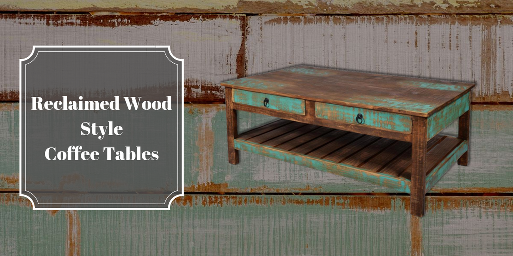 Reclaimed Wood Style Coffee Tables from Crafters and Weavers