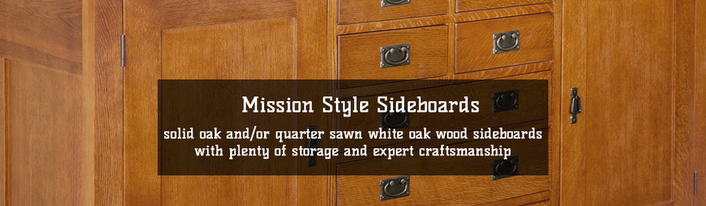 Solid Oak Mission Style / Arts & Crafts Sideboards & Buffets