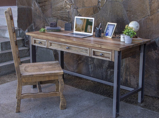 Solid Wood Desk the Westley Modern Farmhouse Style Laptop Table Computer  Desk Sustainably Sourced North American Hardwood 