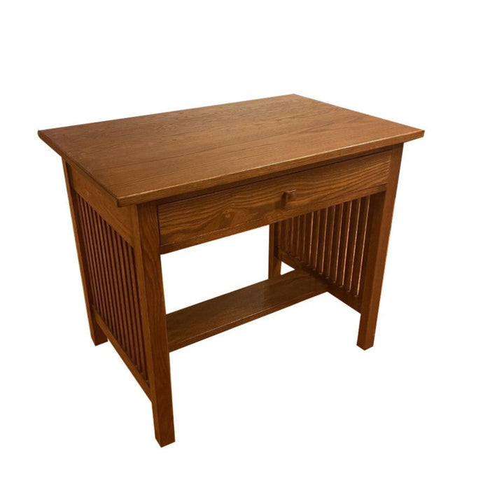 mission oak writing desk