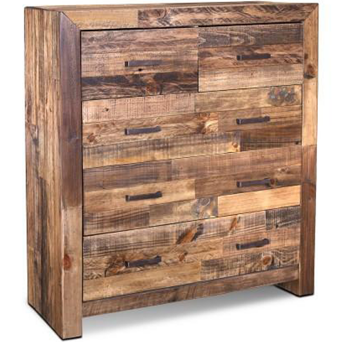 Knotty Pine Dressers Reclaimed Wood 5 Drawer Dresser Rustic