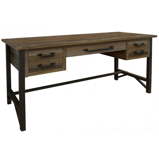 Reclaimed Wood Rebar Writing Desk – Urban 9-5