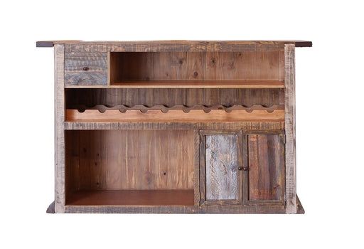 Solid Wood Industrial New York City Graffiti Wine Rack Liquor Cabinet —  Crafters and Weavers