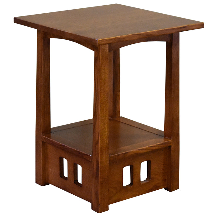 Arts and Crafts / Mission Style Solid Oak Taboret Square End Table