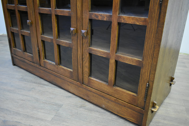 Mission Oak 3 Door Console