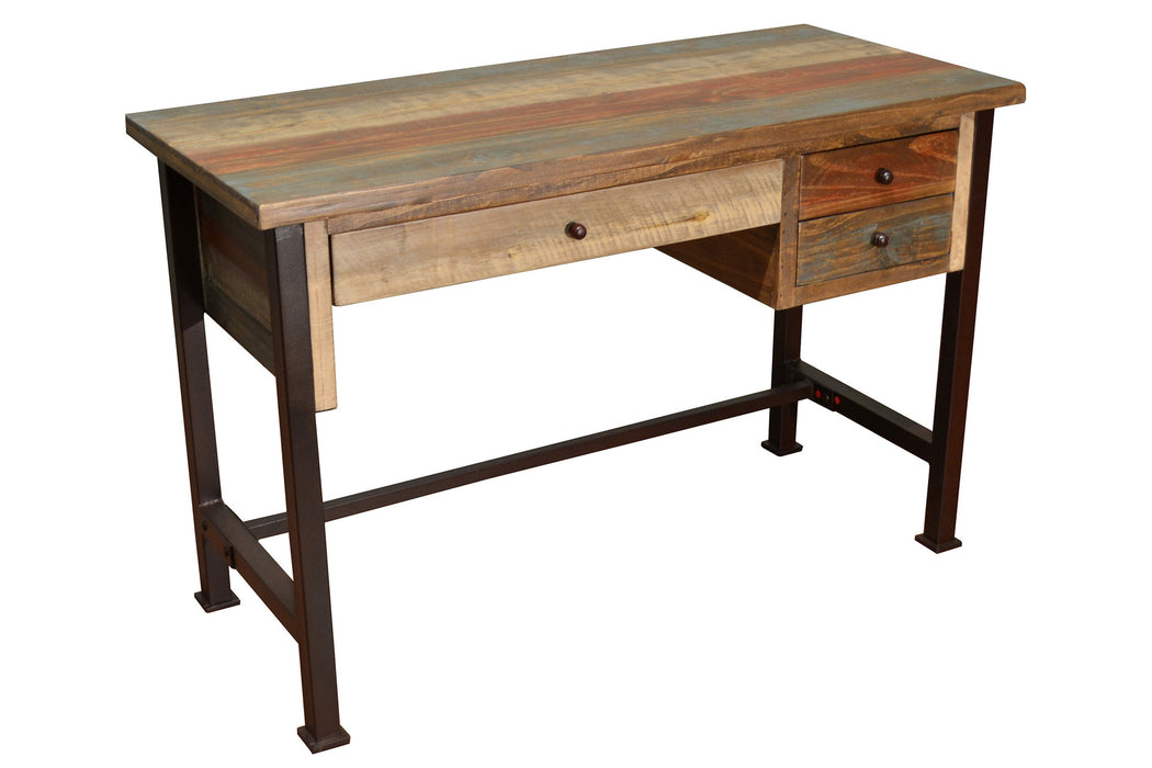 stratford rustic 2 drawer desk