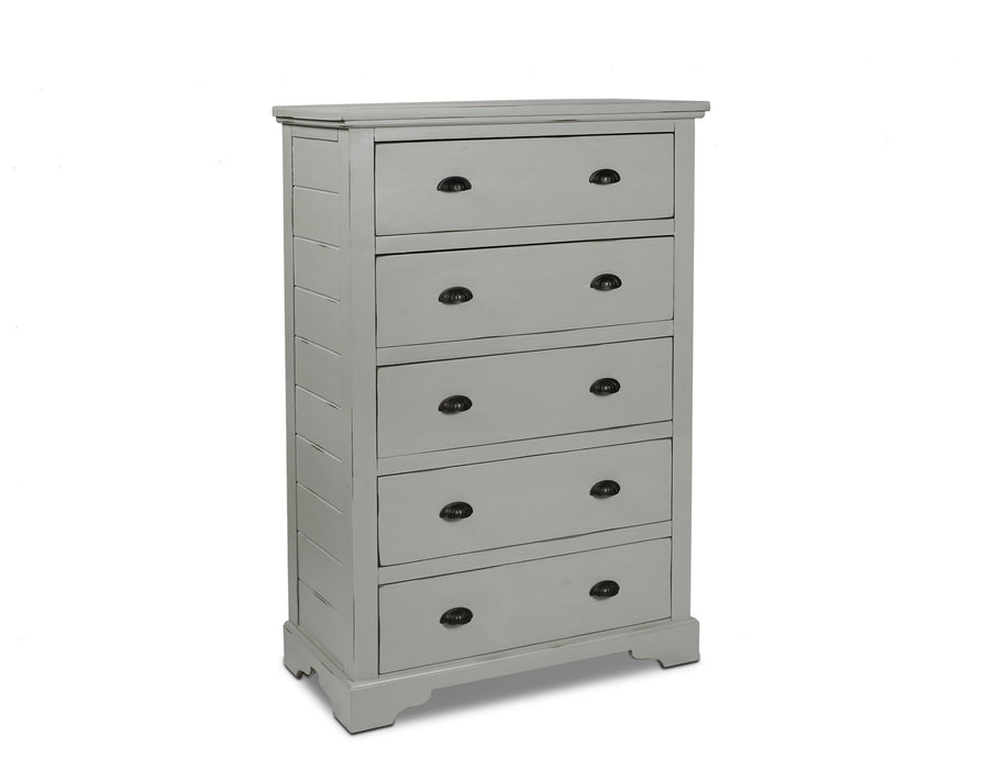 Landon 5 Drawer Dresser Distressed Gray Crafters And Weavers