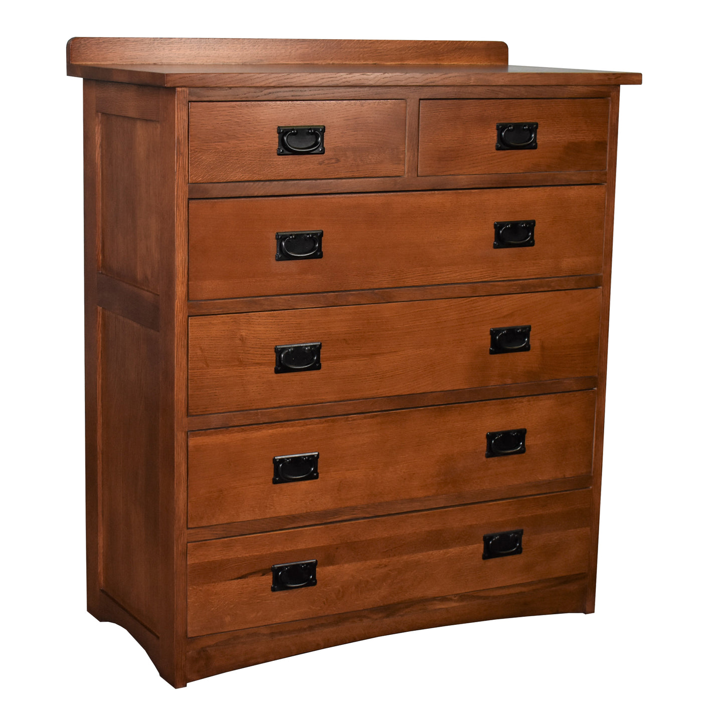 PREORDER Mission Quarter Sawn Oak 6 Drawer Dresser Golden Brown