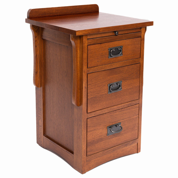 Crofter Style 3 Drawer End Table with Writing Tray - Michael's Cherry (MC3)