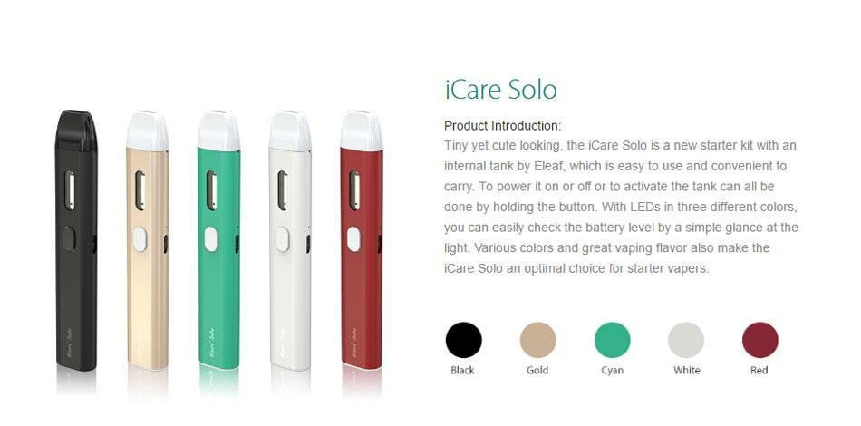 It S Nice To Ride Vaping Solo Ismoka Eleaf Icare Solo Kit Fuggin Vapor Co