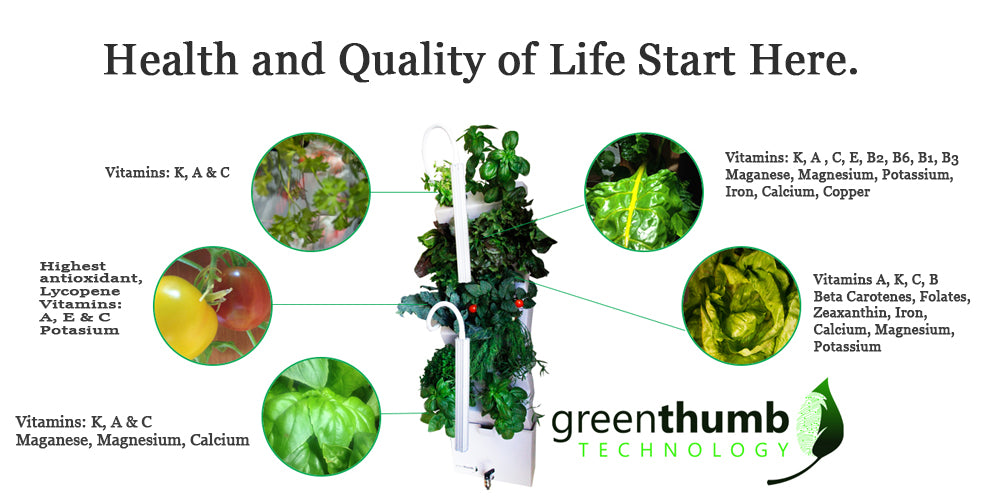 Health benefits of growing your own food, by Green Thumb Technology