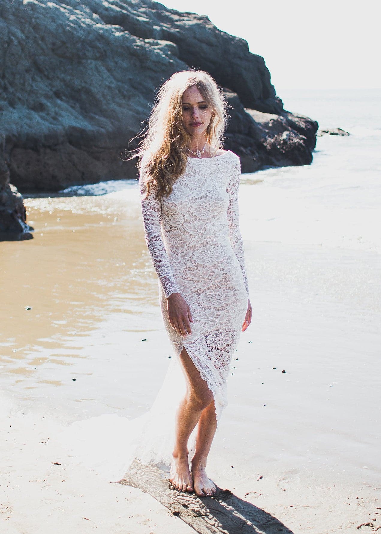 Zoey Scoop Back Dress | WearYourLove | Romantic Long Sleeve Gown - Wear ...
