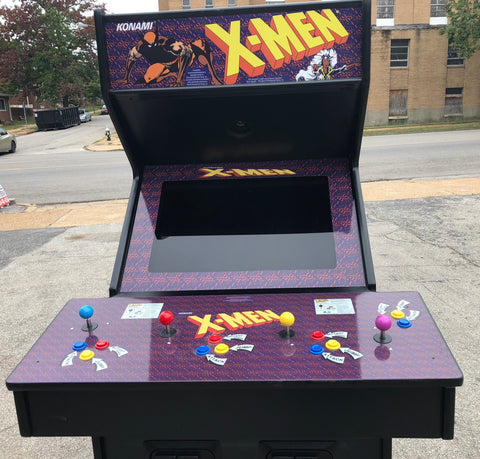 X Men Arcade 4 Player Lots Of New Parts New Lcd Monitor Arcades