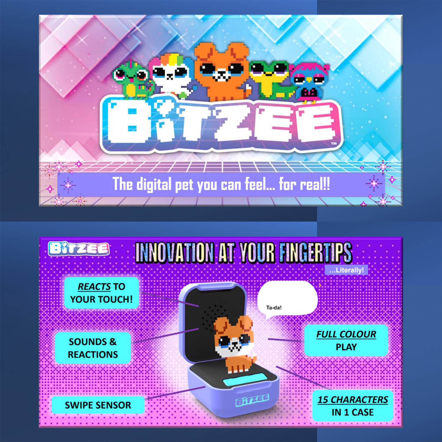 Bitzee Interactive Digital Pet and Case with 15 Animals