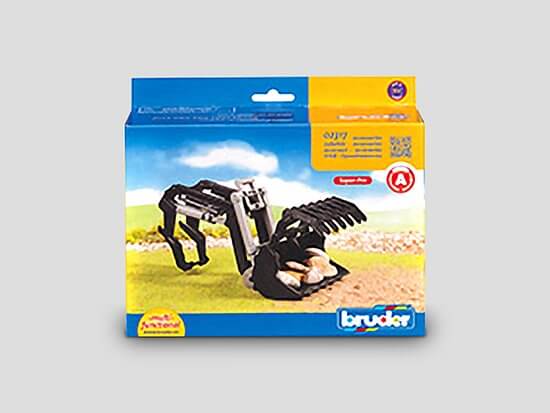 Bruder accessories closed-box packaging