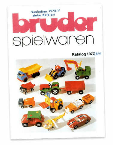 Bruder History - Bruder Catalog from 1977 show what original Bruder Minis looked like.