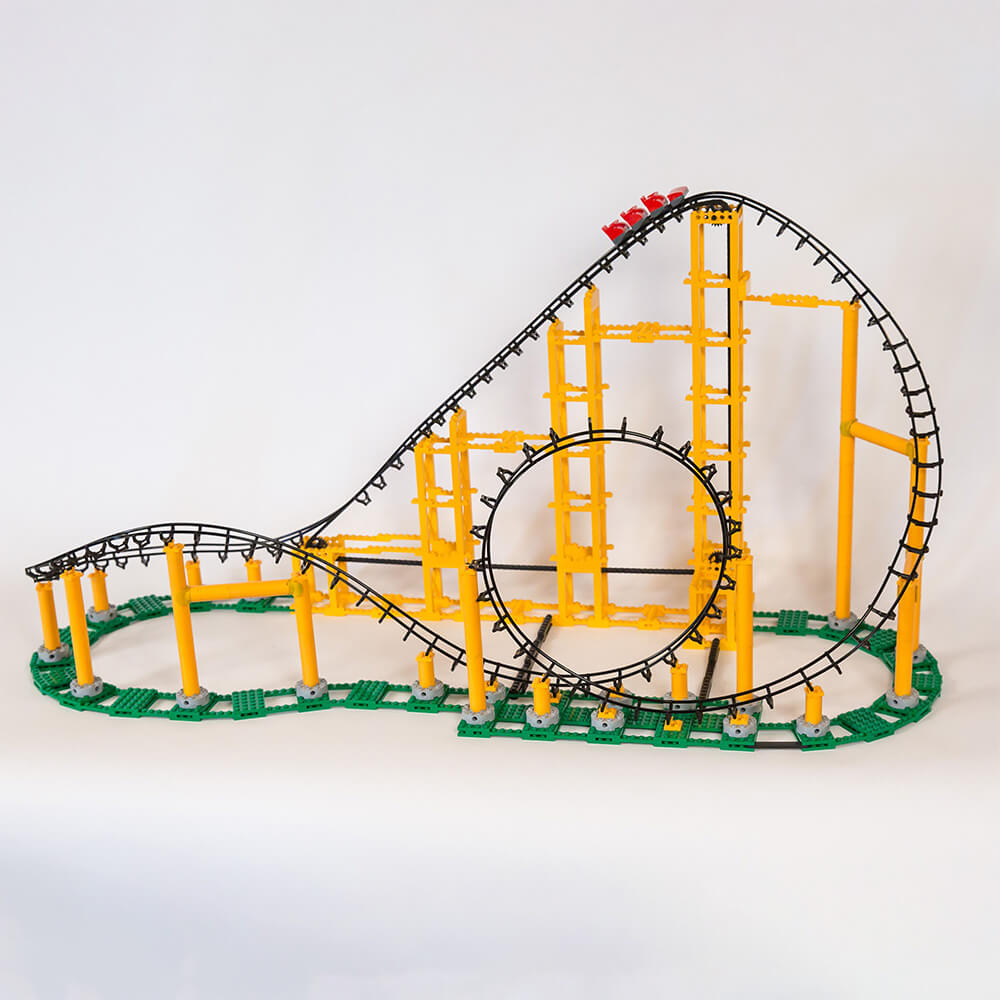  CDX Blocks: Flyer - 539 Pieces, Building Brick Set, Gravity  Powered Roller Coaster Model, Promotes STEM Learning : Toys & Games