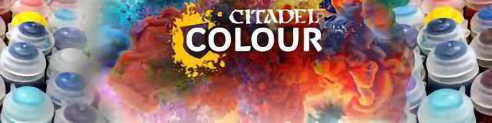 Citadel paints banner for Games Workshop