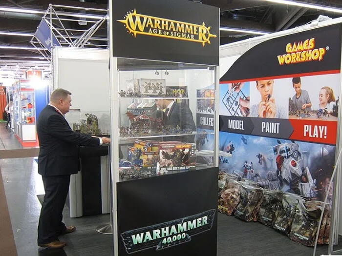 Games Workshop trade show booth at Toy Fair