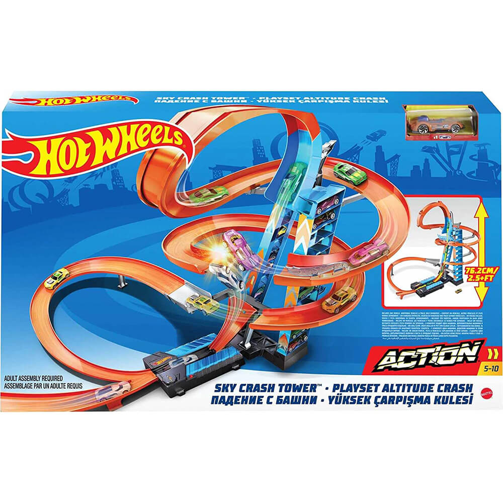  Hot Wheels Toy Car Track Set, Rapid Raceway Champion