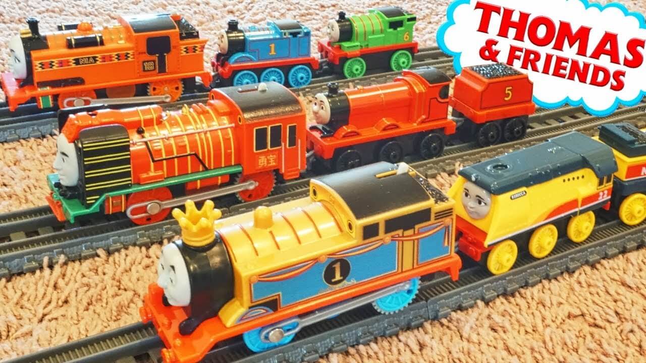 Thomas and Friends TrackMaster plastic train building set.