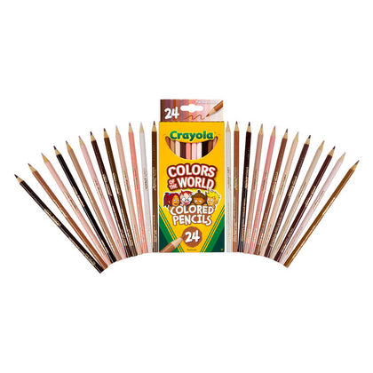 TeachersParadise - Crayola® Colors of the World Crayons, 24 Per