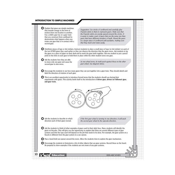 K'NEX Education Introduction to Simple Machines: Gears