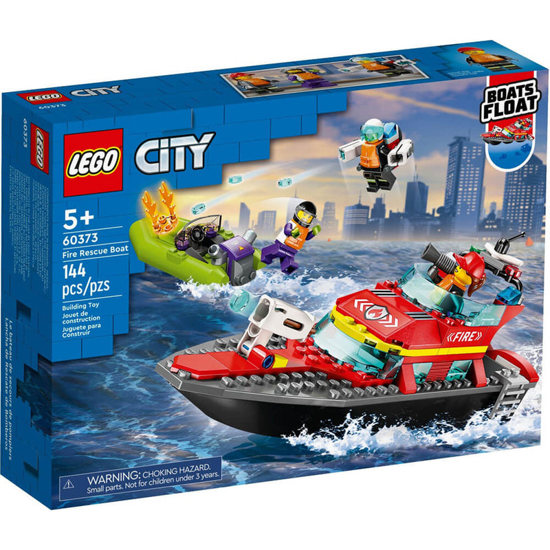rundvlees Ringlet Archeologie LEGO® City Fire Rescue Boat 144 Piece Building Kit (60373)