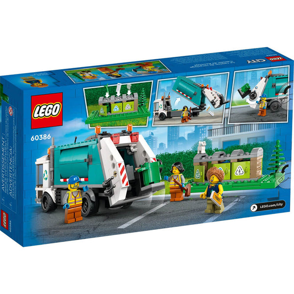 LEGO City Great Vehicles Le camion de recyclage 60386 Ensemble de  construction (261 pièces) Comprend 261 pièces, 5+ ans 
