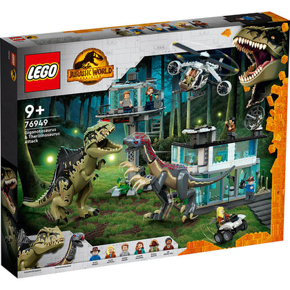 LEGO Jurassic World Giganotosaurus and Therizinosaurus Attack 76949 (658  Pieces)