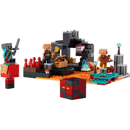 Minecraft Lego Collectible 3 Piece Set - (The Original) Minecraft 21102,  the Village 21105, the Nether 21106. (Recommended Age 10-15 Yrs)