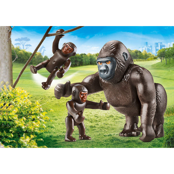 PLAYMOBIL 70360 Family Fun Gorilla With Babies for sale online