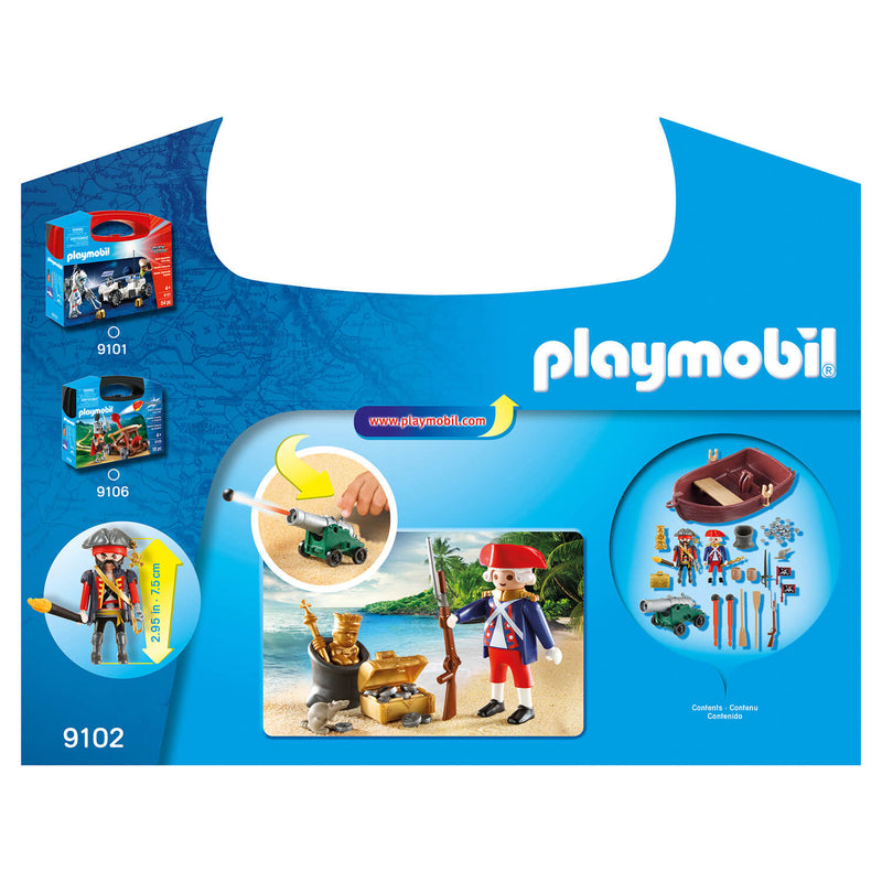 playmobil pirate raider carry case