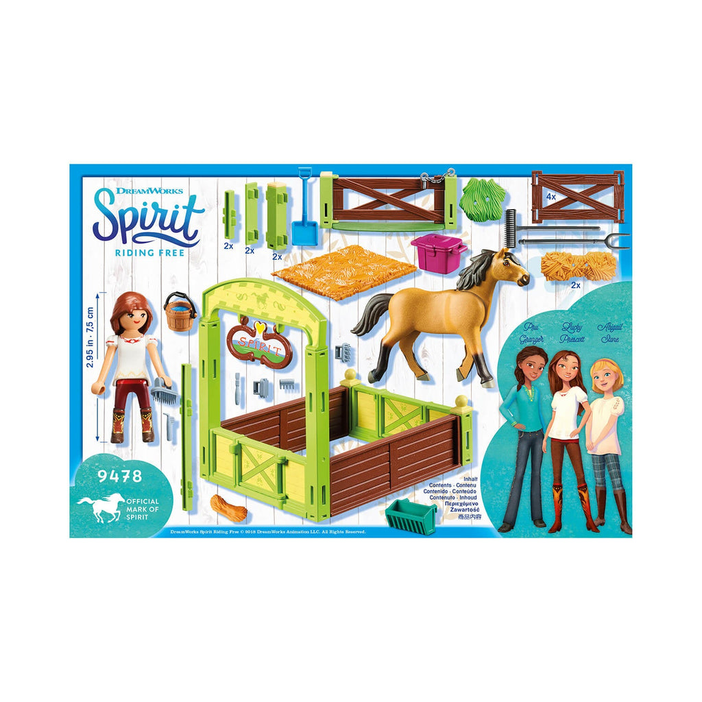 playmobil lucky and spirit with horse stall