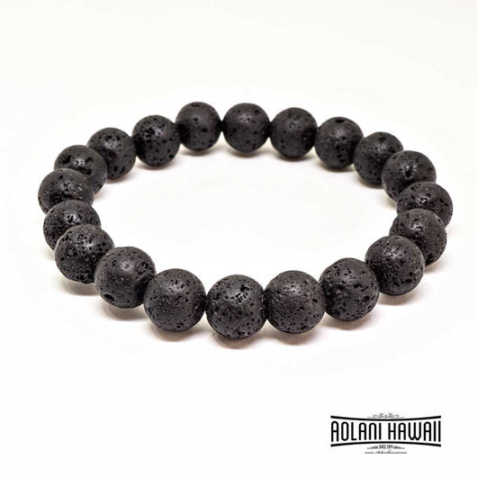 Lava Rocks Beads Bracelet – Aolani Hawaii