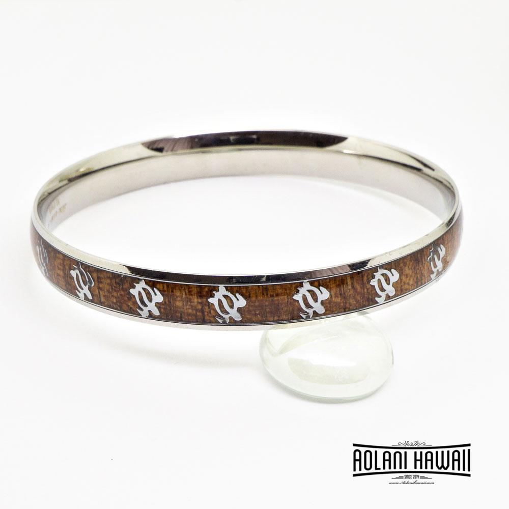 Abalone Koa Wood Bracelet