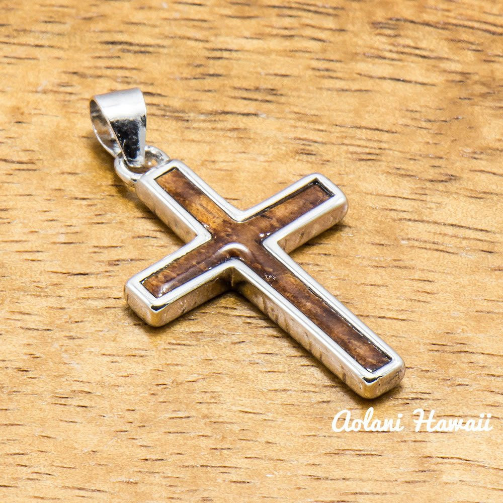Genuine Koa Wood Cross Pendant Handmade – Aolani Hawaii