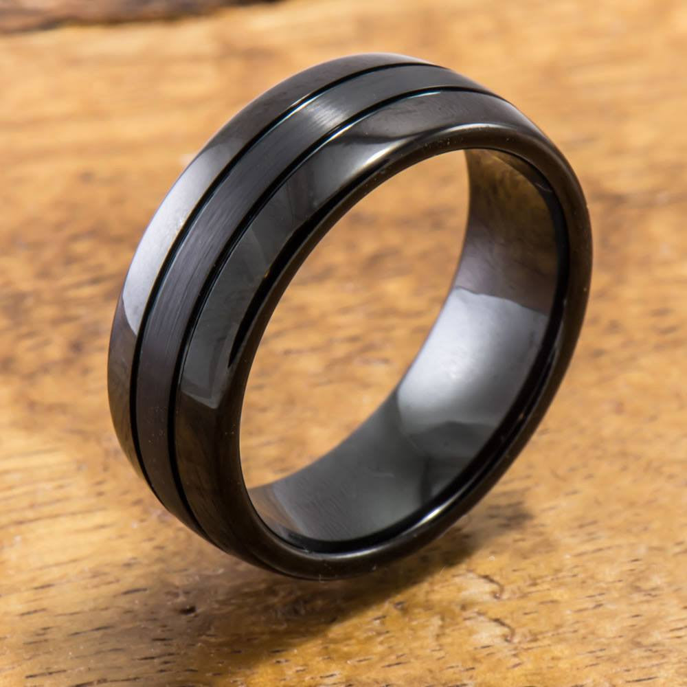 Rings Black Tungsten Ring With Brushed Satin Center Inlay 8mm Width Flat Style 1 Ca2f082c 5e25 4082 A884 32c8d2276011 ?v=1488842883