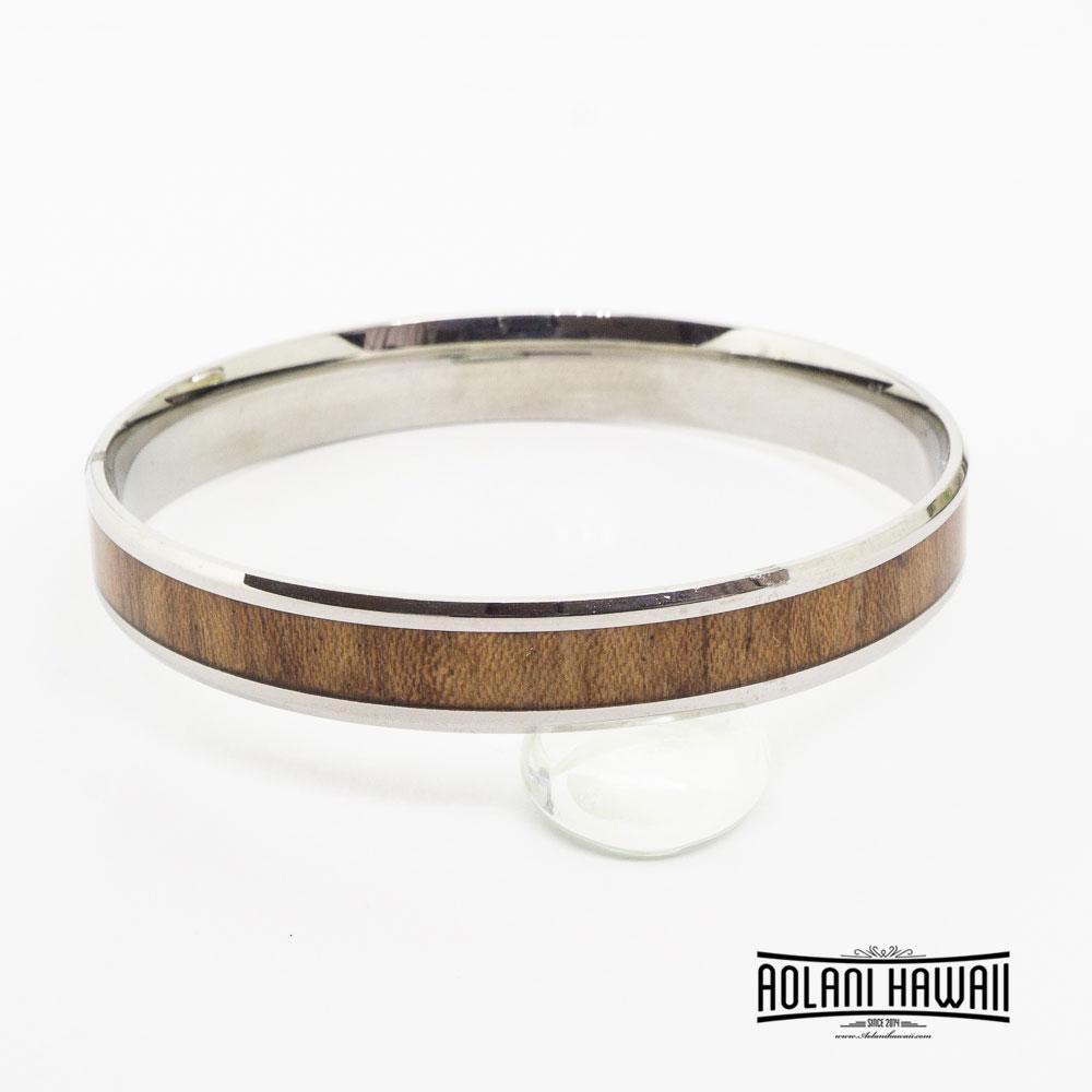 Pono Woodworks Eternity Koa Wood Cuff Bracelet (Small)