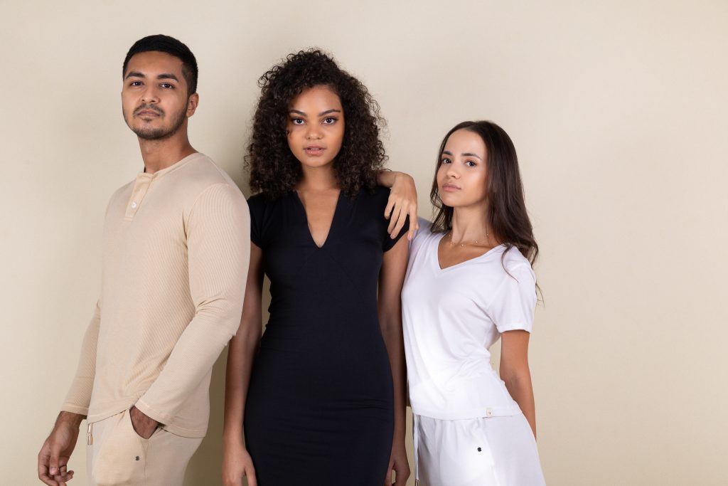 Rawbought Daydream Collection loungewear basics line created by Faruq sisters in Singapore in Black, White and Oatmilk colours