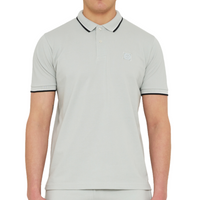 Mens Marshall Artist Dove Grey Tipped S/s Polo Shirt