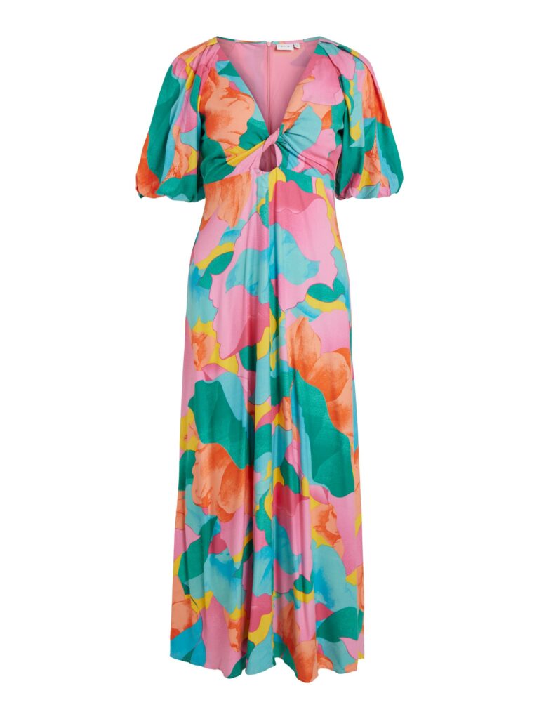 Womens Vila Tigerlily Vibesta V Neck Maxi Dress