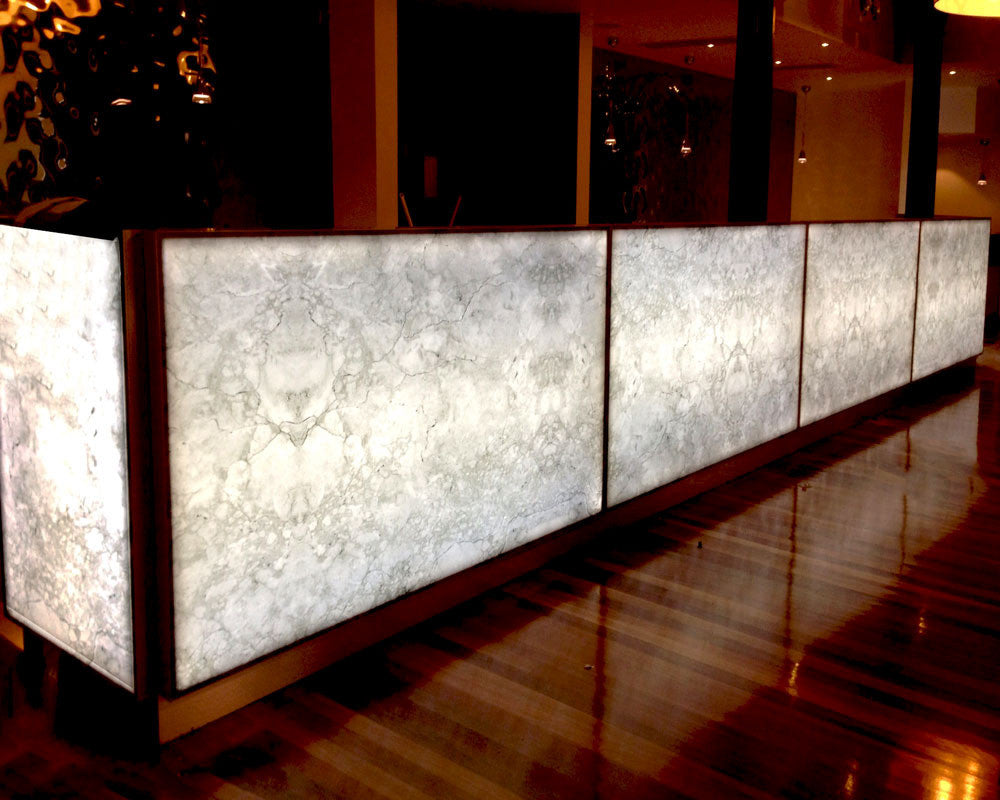 Backlit Panels For Onyx Countertops Custom Led Light Panels