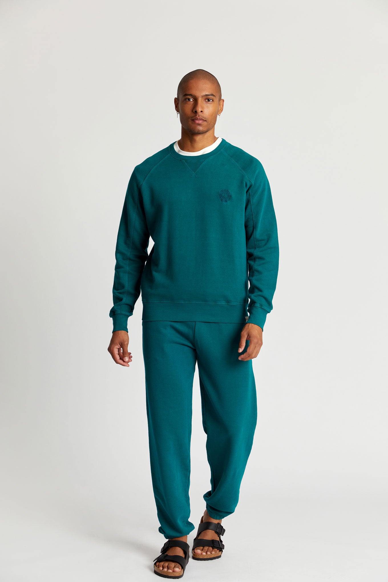 ADAM Jogger Mens - GOTS Organic Cotton Teal Green, Medium